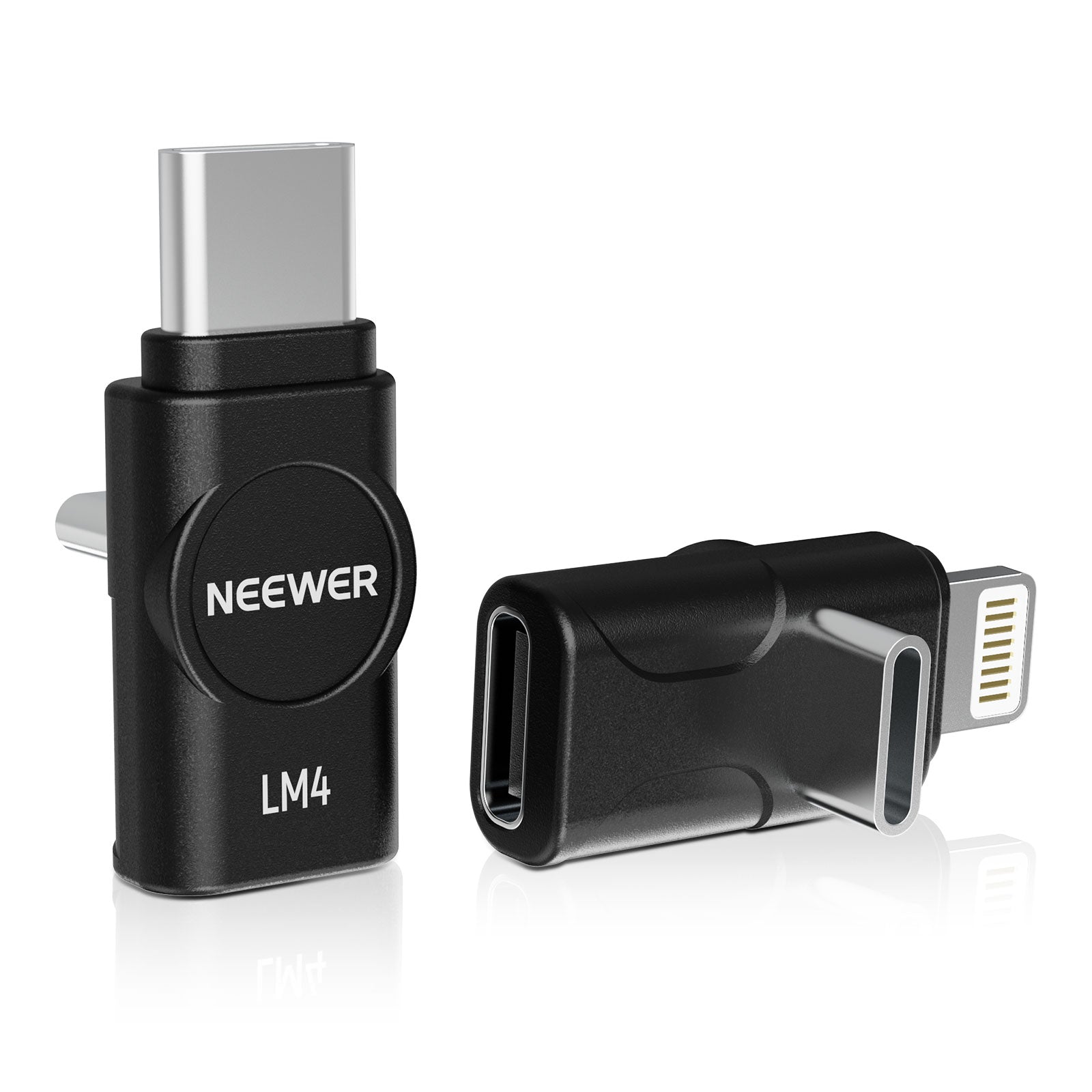 NEEWER LM4 USB C to C & USB C to iOS OTG Adapters Set