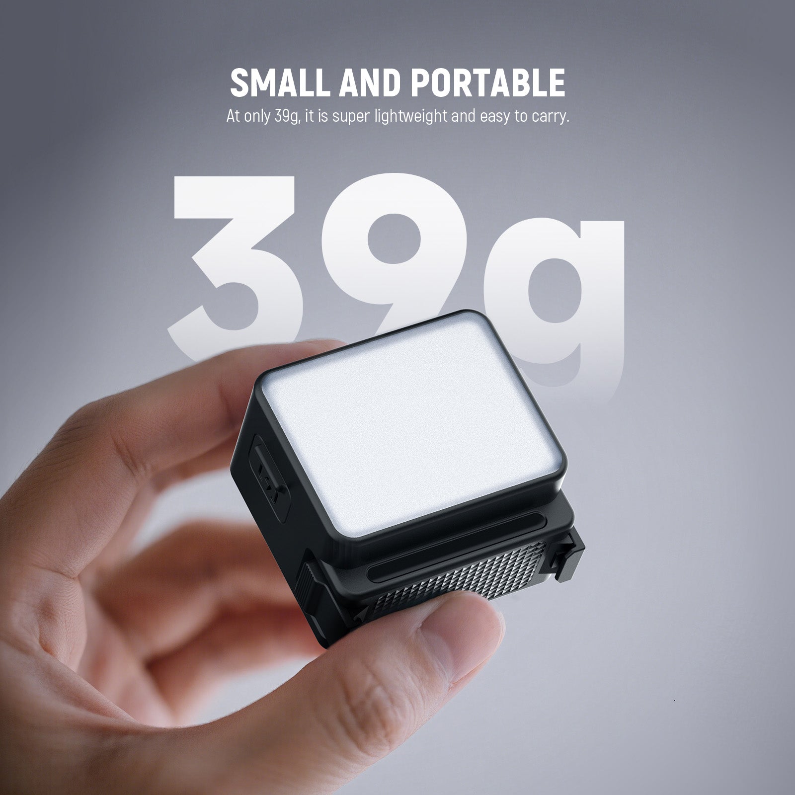 NEEWER M20 Magnetic Mini Light is small and portable