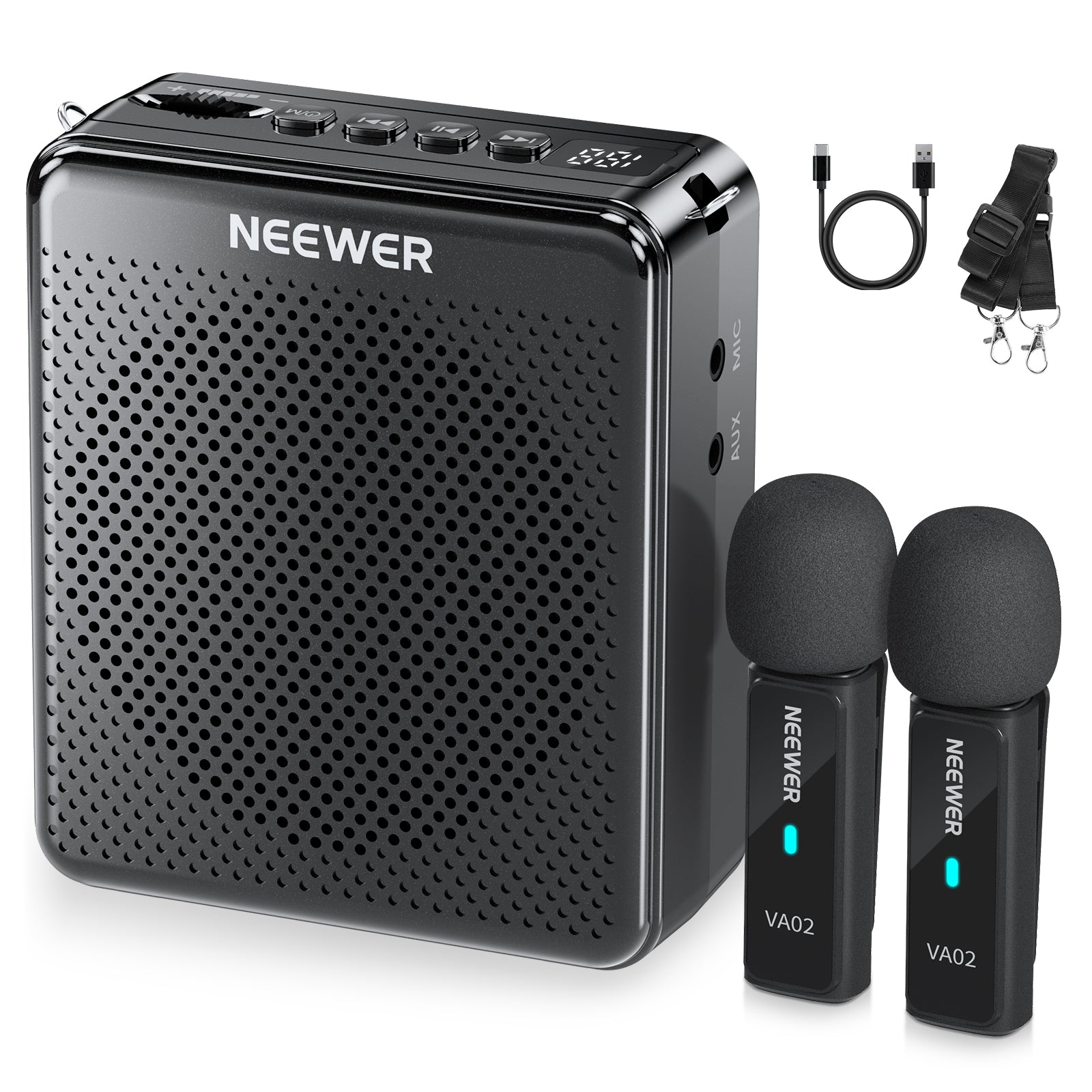 NEEWER VA02 Voice Amplifier with Wireless Microphone