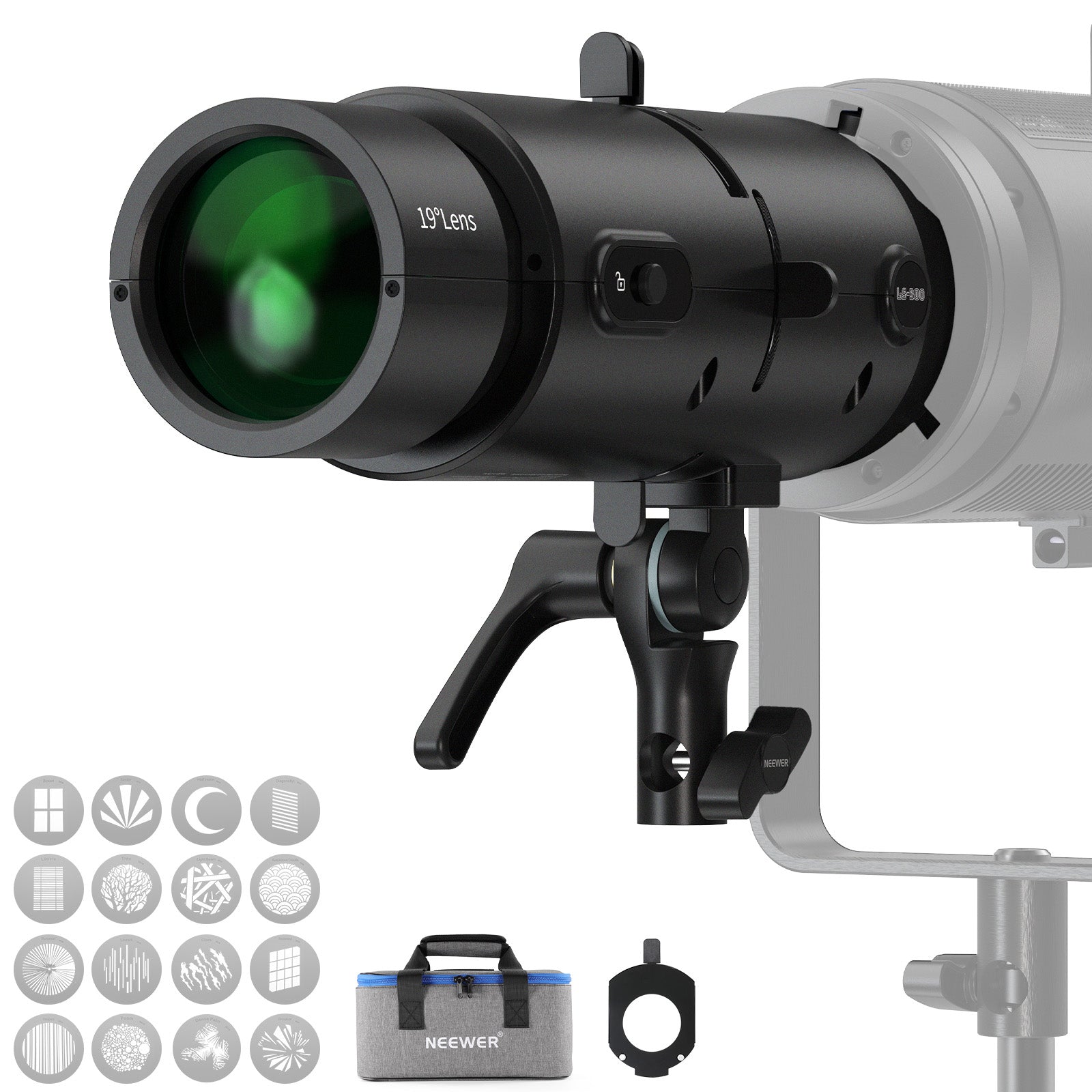 NEEWER LS-300 19＜ Spotlight Snoot with Bowens Mount