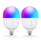 Two NEEWER T100C 24W RGB LED Light Bulbs
