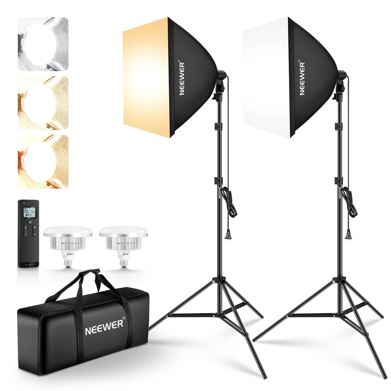 NEEWER NK103 2 Pack 24"X24" Softbox Lighting Kit