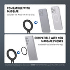 NEEWER DS029 Dual Magnetic Phone Holder Tripod Mount is compatible with MagSafe.