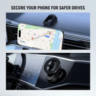 NEEWER PA118 Magnetic Car Phone Holder can secure your phone.