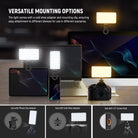 NEEWER NL129D Magnetic Phone Selfie Light comes with a cold shoe adapter and mounting clip.