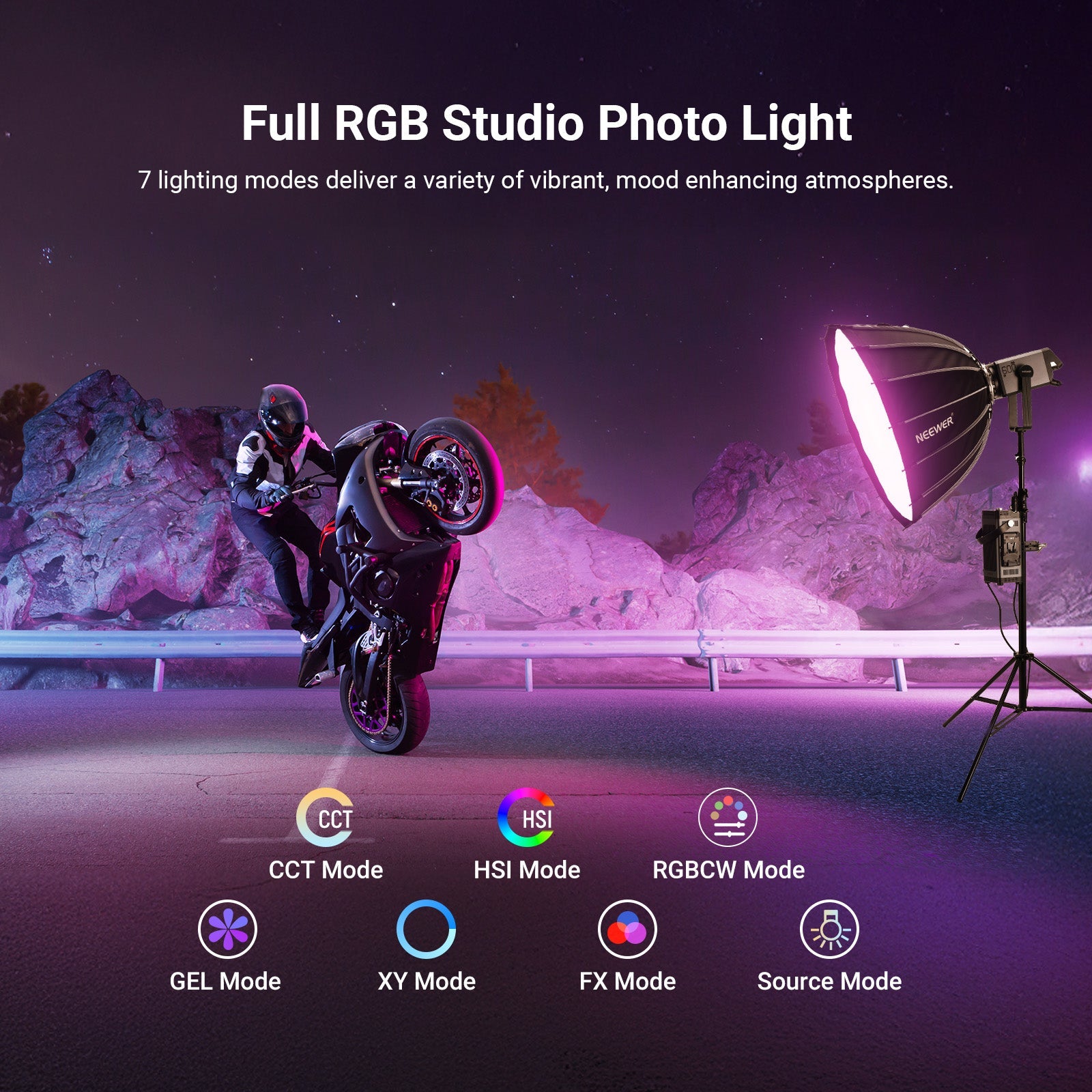 Full RGB Studio Photo Light