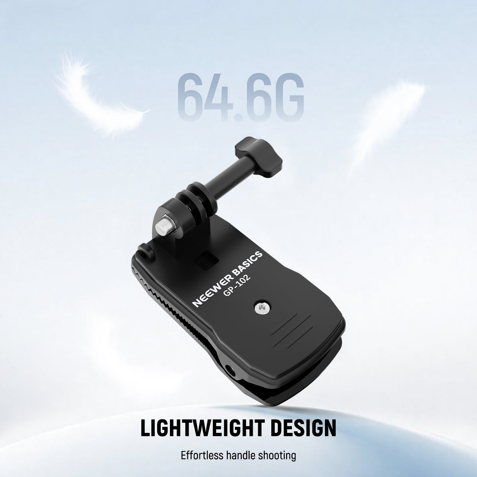 NEEWER GP-102 Backpack Strap Clip Mount weighs only 64.6g.