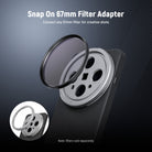 NEEWER PA116 Protective Phone Case can connect any 67mm filter.