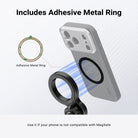 Use adhesive metal ring if your phone is not comptaible with MagSafe