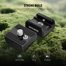 The black anodized surface is scratch resistant and rust proof.