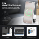 This fun shot magnetic grip for phone with 5000mAh high capacity battery also functions as portable wireless charger