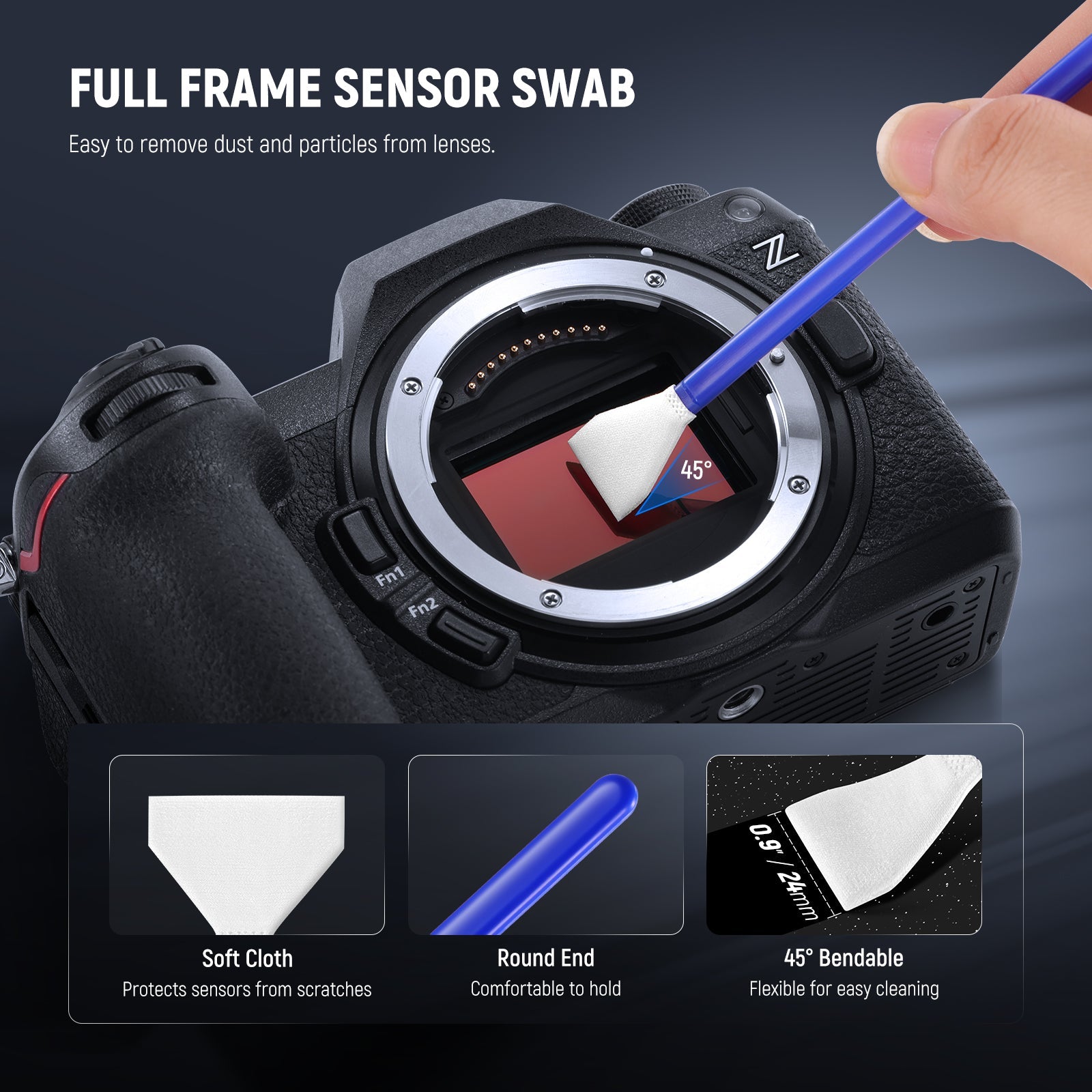 24mm Full Frame Sensor Swab