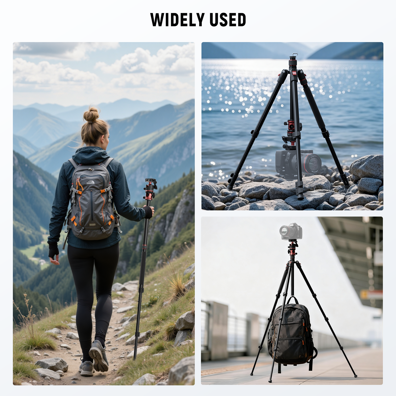 Scenarios for NEEWER TP16 Tall Camera Tripod Monopod