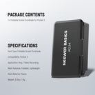 Specifications of the NEEWER AC154 Foldable Screen Sunshade