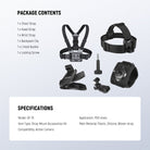 Package Contents of the NEEWER GP-75 Strap Mount Accessories Kit For Action Camera