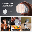 NEEWER NL72B Mini Bi color LED Magnetic Selfie Light weighs only 93g.