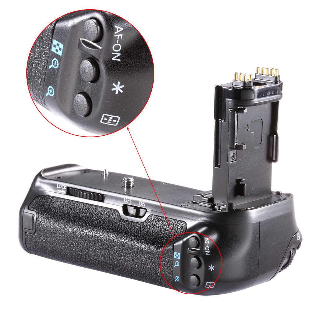 NEEWER BG-E14 Replacement Battery Grip for Canon EOS 70D 80D