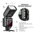 Neewer 750II TTL Flash Speedlite with LCD Display for Nikon DSLR Cameras - neewer.com