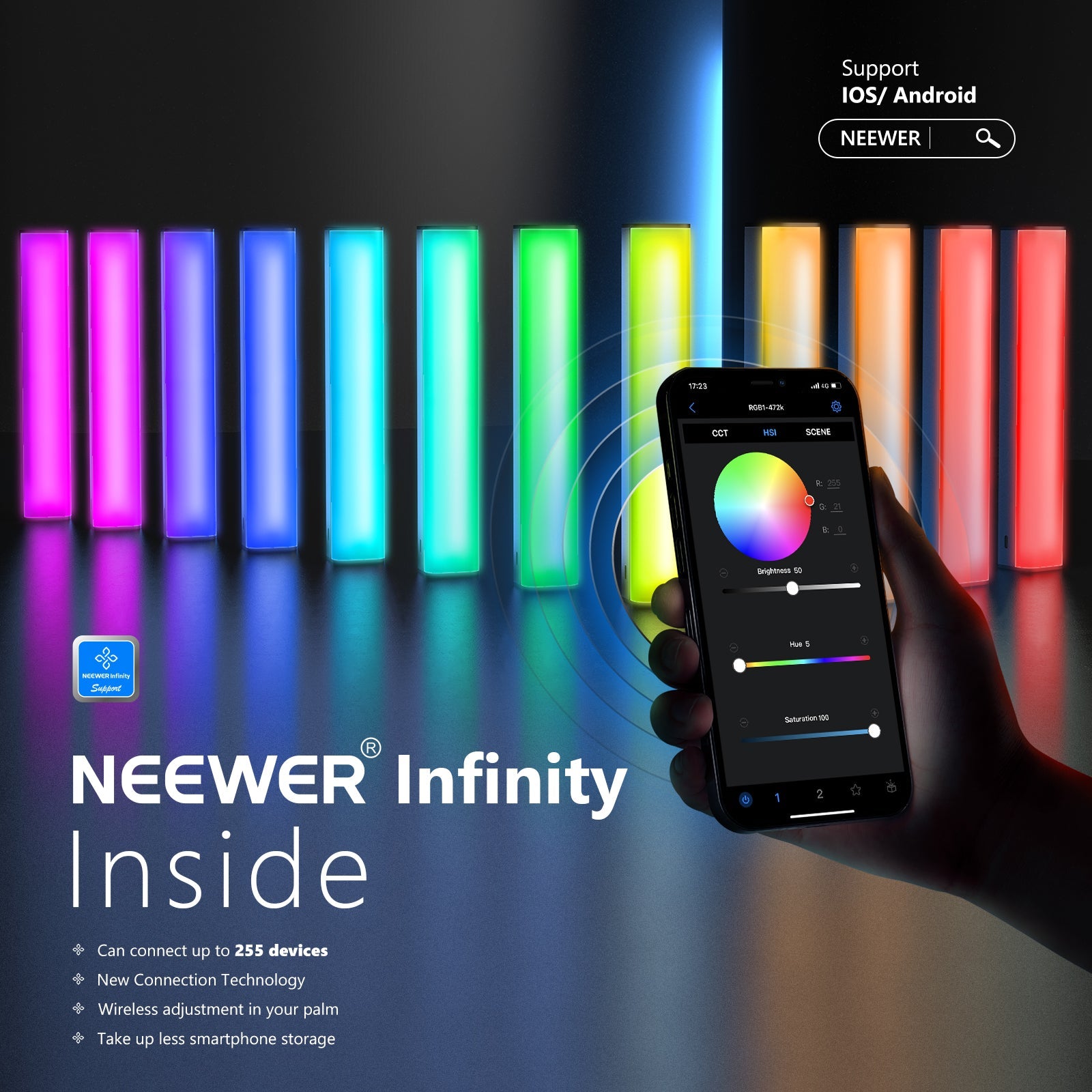 Neewer CRI98+ RGB1 Handheld LED Video Light