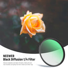 Neewer Black Diffusion 1/4 Filter Dream Cinematic Effect Camera Filter