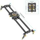 Neewer Carbon Fiber Camera Track Slider Video Stabilizer Rail with 6 Bearings for DSLR Camera DV Video Camcorder Film Photography - neewer.com